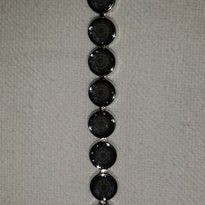 Touchstone Silver and Grey Bracelet